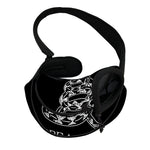 Black And White Gadsden Flag Print Pet Sling Carrier