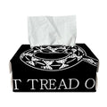 Black And White Gadsden Flag Print Rectangle Tissue Box Cover