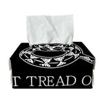 Black And White Gadsden Flag Print Rectangle Tissue Box Cover