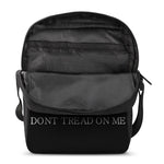 Black And White Gadsden Flag Print Rectangular Crossbody Bag