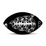 Black And White Gadsden Flag Print Rugby Ball