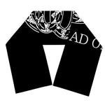 Black And White Gadsden Flag Print Scarf
