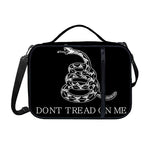 Black And White Gadsden Flag Print Shoulder Strap Bible Bag