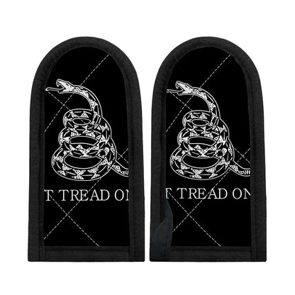 Black And White Gadsden Flag Print Skillet Handle Cover