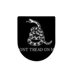 Black And White Gadsden Flag Print Toilet Lid Cover