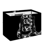 Black And White Gadsden Flag Print Utility Tote Bag