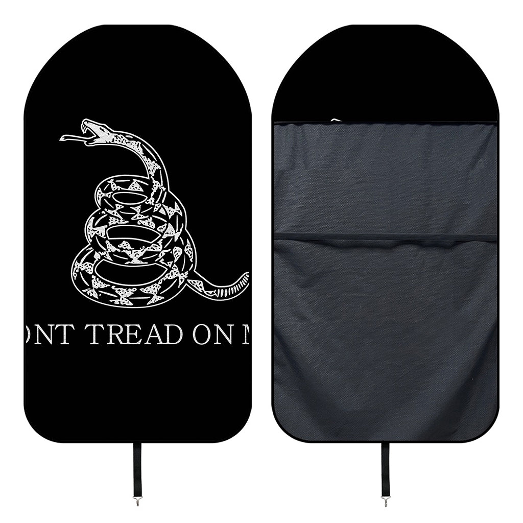 Black And White Gadsden Flag Print Waterproof Car Seat Cover