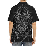 Black And White Gemini Sign Print Aloha Shirt