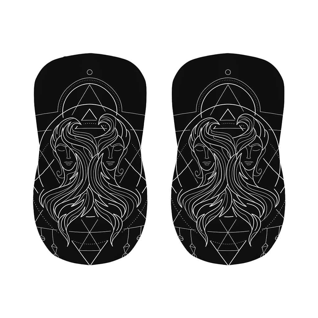 Black And White Gemini Sign Print Bar Stool Covers