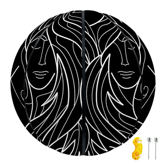 Black And White Gemini Sign Print Basketball