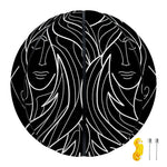 Black And White Gemini Sign Print Basketball