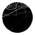 Black And White Gemini Sign Print Basketball