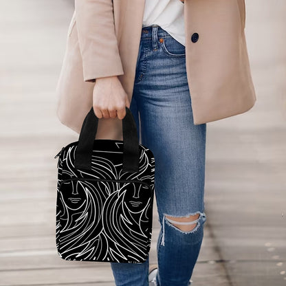 Black And White Gemini Sign Print Bible Tote Bag