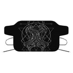 Black And White Gemini Sign Print Car Windshield Snow Cover