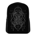 Black And White Gemini Sign Print Casual Backpack