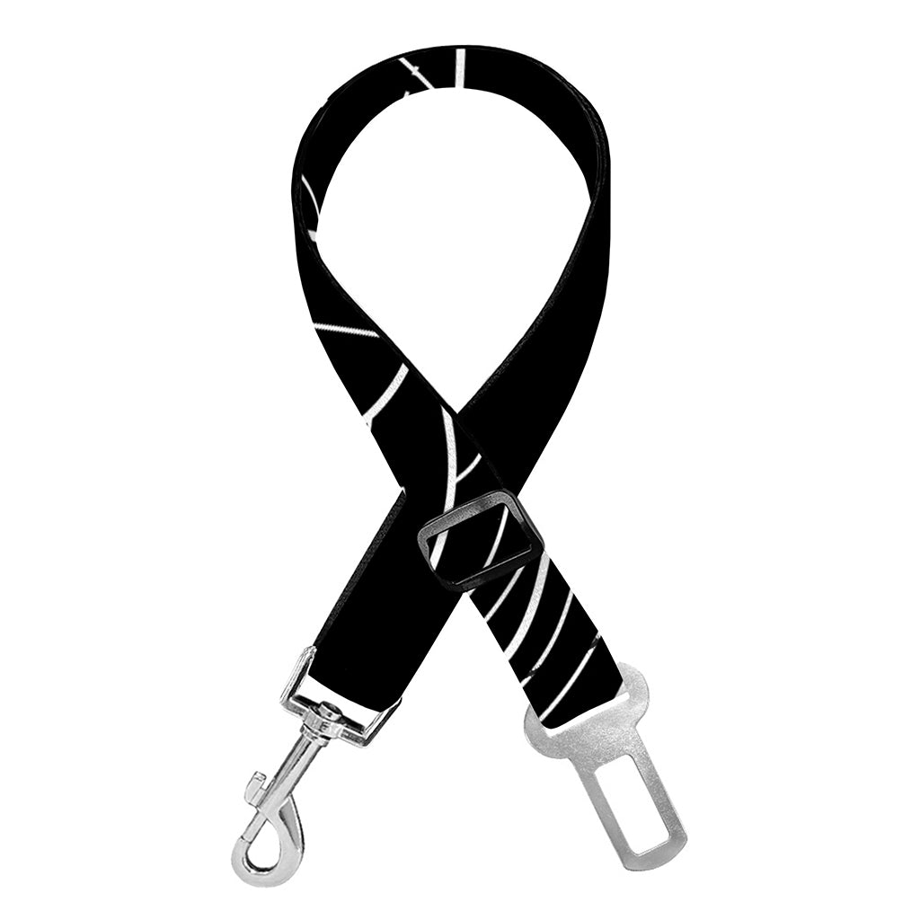 Black And White Gemini Sign Print Dog Seat Belt