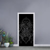 Black And White Gemini Sign Print Door Sticker