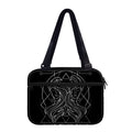 Black And White Gemini Sign Print Double Strap Bible Bag