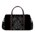 Black And White Gemini Sign Print Duffel Bag