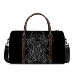 Black And White Gemini Sign Print Duffle Bag