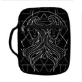 Black And White Gemini Sign Print Front Pocket Bible Bag