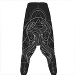 Black And White Gemini Sign Print Hammer Pants