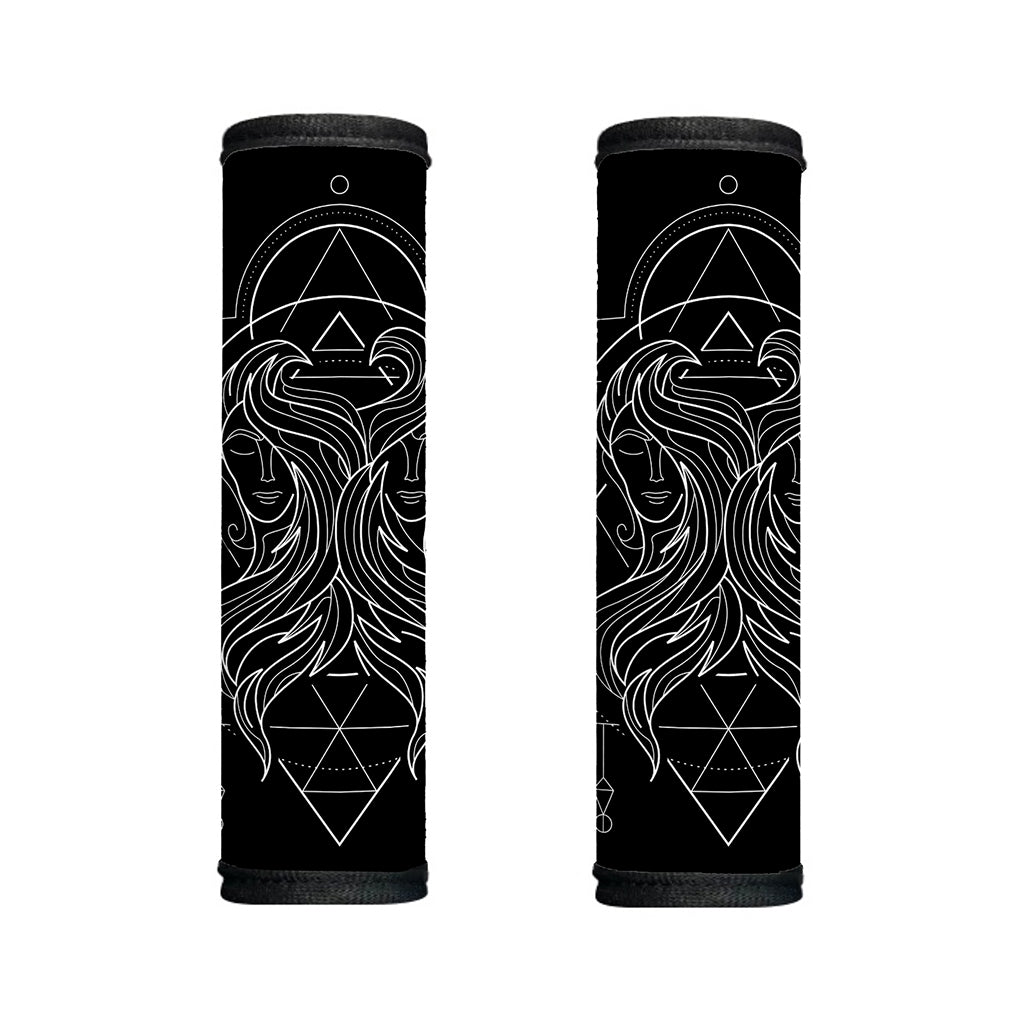 Black And White Gemini Sign Print Handle Covers