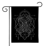 Black And White Gemini Sign Print House Flag