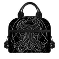 Black And White Gemini Sign Print Insulated Lunch Bag