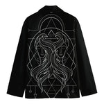 Black And White Gemini Sign Print Men's Blazer