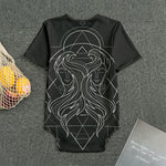 Black And White Gemini Sign Print Men's Bodysuit