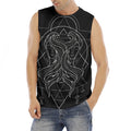 Black And White Gemini Sign Print Men's Fitness Tank Top