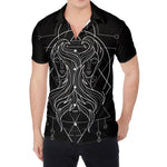 Black And White Gemini Sign Print Men's Shirt