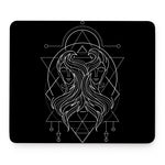 Black And White Gemini Sign Print Mouse Pad