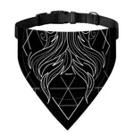 Black And White Gemini Sign Print Over The Collar Dog Bandana
