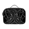 Black And White Gemini Sign Print Portable Lunch Bag