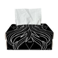 Black And White Gemini Sign Print Rectangle Tissue Box Cover