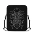 Black And White Gemini Sign Print Rectangular Crossbody Bag