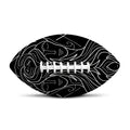 Black And White Gemini Sign Print Rugby Ball