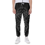 Black And White Gemini Sign Print Scuba Joggers