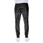 Black And White Gemini Sign Print Scuba Joggers