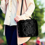 Black And White Gemini Sign Print Shoulder Strap Bible Bag