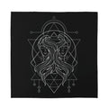 Black And White Gemini Sign Print Silk Bandana