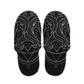 Black And White Gemini Sign Print Slippers