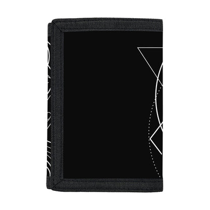Black And White Gemini Sign Print Trifold Wallet