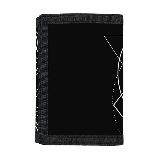 Black And White Gemini Sign Print Trifold Wallet