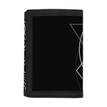 Black And White Gemini Sign Print Trifold Wallet