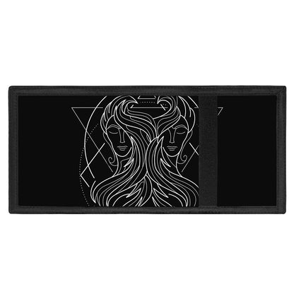Black And White Gemini Sign Print Trifold Wallet