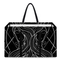 Black And White Gemini Sign Print Utility Tote Bag