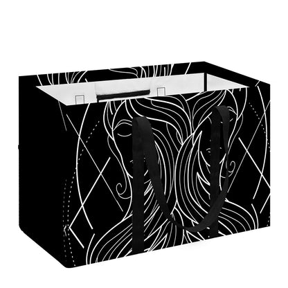 Black And White Gemini Sign Print Utility Tote Bag
